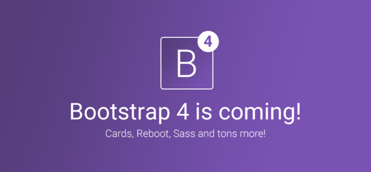 Bootstrap 4 Alpha 4 Released